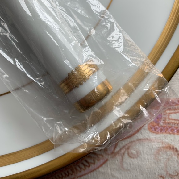 NEW Vintage Gold Christian Dior Cake Plate + Knife - Picture 4 of 6